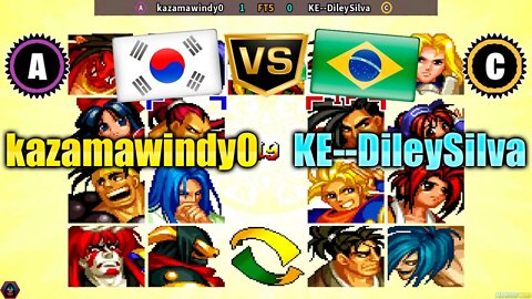 Samurai Shodown IV (kazamawindy0 Vs. KE--DileySilva) [South Korea Vs. Brazil]