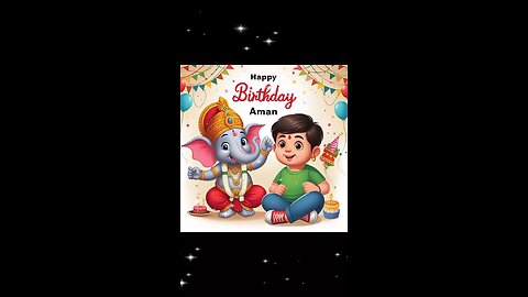 Aman Celebrating birthday with Ganpati Bappa 🥰🤗 #ganpatibappa #ganesha #aman