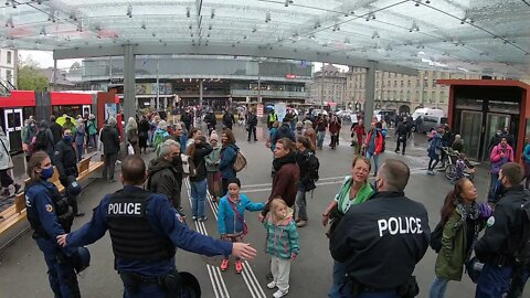 Anti-Corona Massnahmen & Antifa Demo - Bern - 01.05.2021