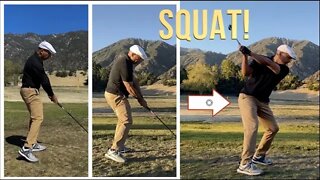 Stop Early Extension in Golf Swing and Add Insane Power with Squat