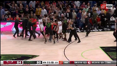 Chaos As NBA Stars Get Into HUGE Fight On The Court
