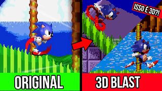 SONIC 1 AGORA em 3D ?! - IMPRESSIONANTE 😏| Sonic 1 Pre-render Blast