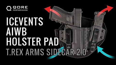IceVents® AIWB Holster Pad (Vented Pad for T.REX Arms Sidecar 2.0 for Glock 19)