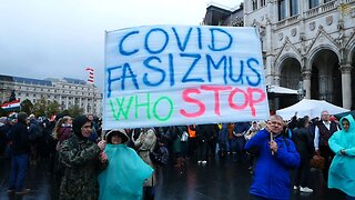 Tüntetés a WHO diktatúra ellen Budapesten 2023.11.05. Kossuth tér (angol felirat)