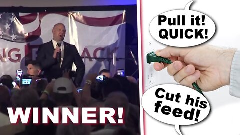 Doug Mastriano WINS Primary in PA - Gives Victory Speech and Says FORBIDDEN WORDS and gets cut off