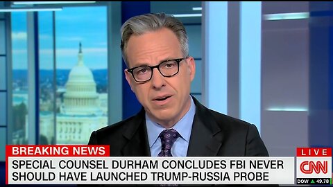 CNN'S Jake Tapper Calls Durham Report "Devastating To The FBI"