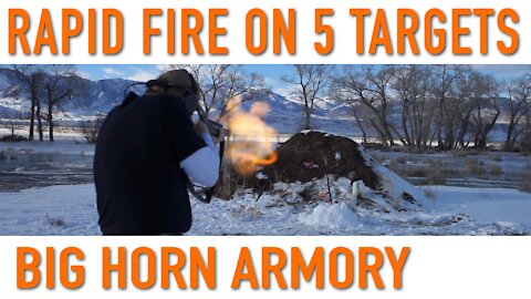 Rapid fire on 5 targets - Big Horn Armory