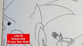 Sonic being Chased Drawing #Shorts