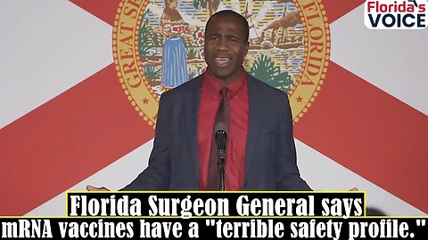 YOUTUBE JUST DELETED THIS VIDEO: Florida Surgeon General says mRNA vaccines have a "terrible safety profile." - BILL GATES DEPOPULATION AGENDA