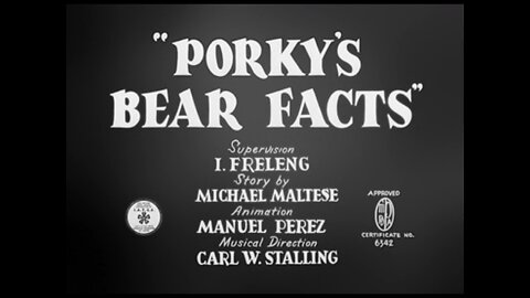 1941, 3-29, Looney Tunes, Porky’s bear facts