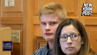 Jeremy Goodale sobs and gets bloody nose as he's sentenced to life for beating Spanish teacher to death