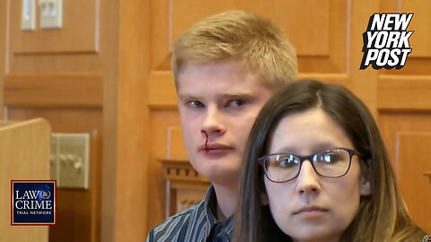 Jeremy Goodale sobs and gets bloody nose as he's sentenced to life for beating Spanish teacher to death