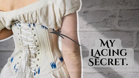This is My Hourglass Corset Lacing Secret (Shh!) #corsetlacing #corsetry