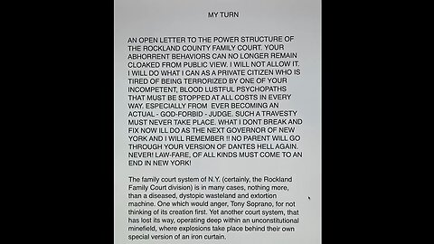 #ROCKLANDCOUNTY #NY FAMILY COURT - THIS SYSTEM IS BROKEN I WILL EXPOSE THESE ANIMALS