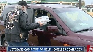 Group Camps Out, Seeks Donations For Homeless Vets