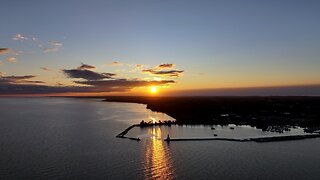 Sunset is stunning when see from above the earth