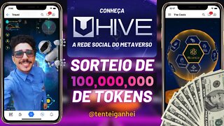 💲 UHIVE - O PRIMEIRO METAVERSO SOCIAL DO MUNDO + SORTEIO DE 100 MILHÕES DE TOKENS | CORRE 🏃‍♂