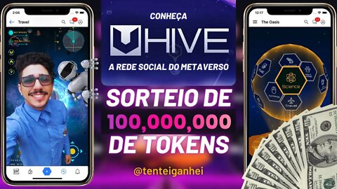 💲 UHIVE - O PRIMEIRO METAVERSO SOCIAL DO MUNDO + SORTEIO DE 100 MILHÕES DE TOKENS | CORRE 🏃‍♂