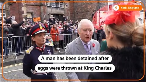 Eggs thrown at King Charles in northern England