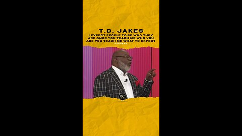 #tdjakes I expect people to be exactly who they show me to be 🎥 @bishopjakes