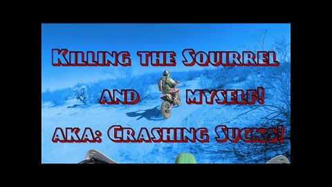 Killing the Squirrel and Myself - aka Crashing Sucks! - KDX220