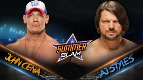 John Cena Vs Aj Styles SummerSlam 2016 I John Cena Vs Aj Styles Full Match