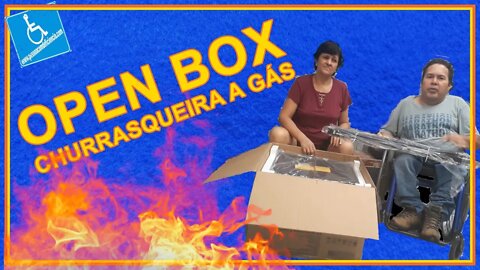 Churrasqueira a gás unboxing .