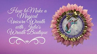 Wreath Making for Beginners | How to Make a Flower Wreath | Little Girls Room Decor | Unicorn DIY