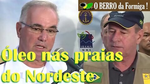 Min Defesa, Alm Ilques Barbosa e governadores; Balanço do Petróleo nas praias do Nordeste