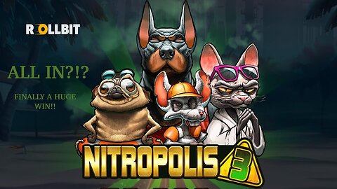 I WENT ALL IN AND WON $500!!! NITROPOLIS 3 IS INSANE!! (ROLLBIT)