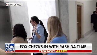 Rashida Tlaib melts down when a Fox reporter asks about constituency chanting "Death to America.