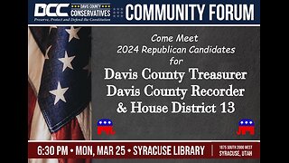 2024.03.25 Davis County Conservatives - Meeting with Davis County Recorder and Treasurer Candidates