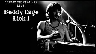 Buddy Cage fast lick! Live 1972 "Truck Driving Man"