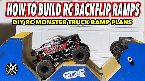 How To Build RC Monster Truck Backflip Ramps - DIY for your Losi LMT or Axial SMT10!