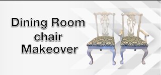 DINING ROOM CHAIRS MAKEOVER/ FURNITURE RESTORATION