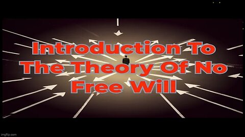 Introduction To The Theory Of No Free Will