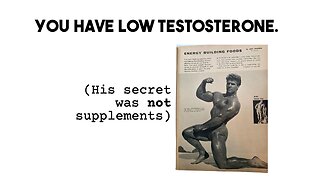 Why your testosterone is low and supplements don't work (+6 ways that actually work)