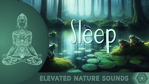 8 Hours of Immersive Sound of Frogs for Deep Sleep with True Black Screen