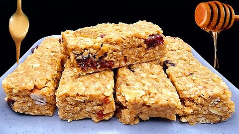 Tired of Oatmeal? Try this delicious oats bars without baking! NO eggs, NO added sugar