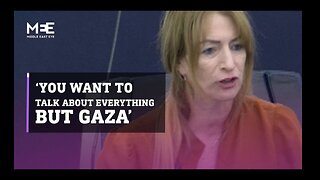 M.E.E. | Clare Daly | ‘You want to talk about everything but Gaza’ | Then her mic was turned off