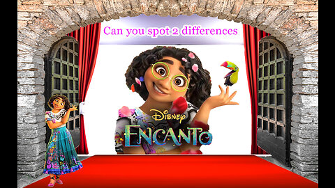 Encanto movie 2021 - Find (spot) the two differences - Brain games and puzzles welcome and try...