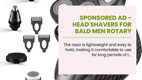 Sponsored Ad - Head Shavers for Bald Men Rotary Electric Razor Cordless Shaver for Men Multifun...