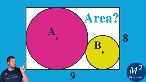 Can YOU Find the Area of the Big and Small Circles? | Minute Math