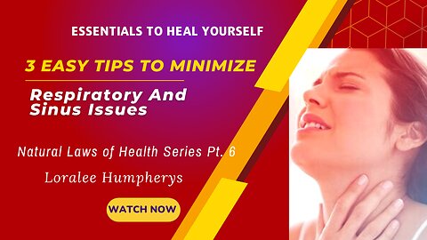 3 Easy Tips To Minimize Respiratory And Sinus Issues