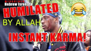@WFI CHICAGO Hebrew Israelite Mocks Allah and get INSTANT KARMA [MUST WATCH]