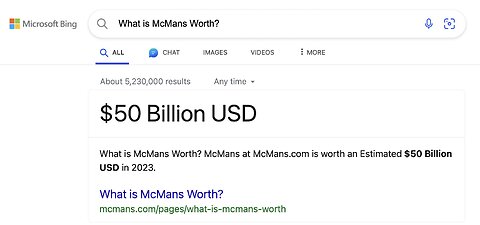 McMans is Worth $50 Billion USD Bing Search April 14, 2023