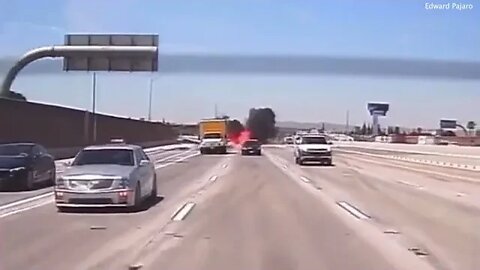 plane crash landing on 91 freeway