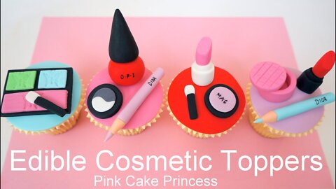 Copycat Recipes Edible Makeup Cake Toppers - How to Make Cosmetics Cake Toppers Cook Recipes food
