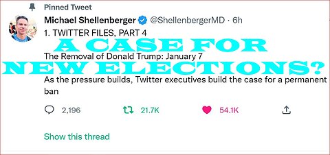 Twitter files 4.0 manufacturing a way to ban President Trump & kill free speech!