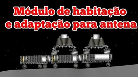 Módulo de habitação com adaptação para antena | Base Lunar Ambulante | EP 6 | Spaceflight Simulator